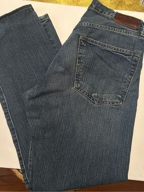 Ralph Lauren Straight-Leg Medium Blue Denim Jeans